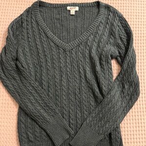 Knit v neck sweater